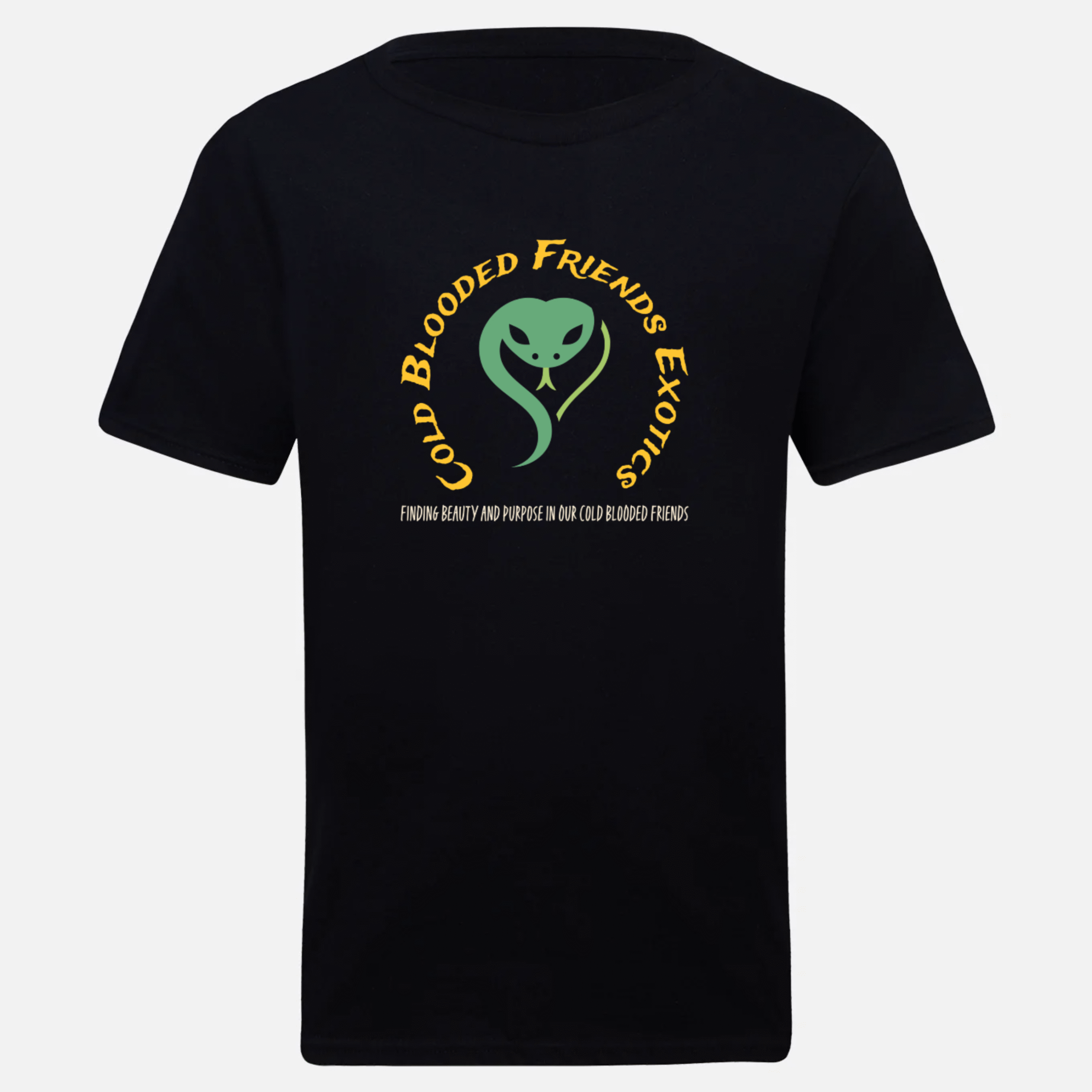 Cold Blooded Friends District® Soft-Touch Unisex T-shirt Green Logo